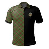MacKinnon Hunting Modern Tartan Polo Shirt Half of Me - Cross Style